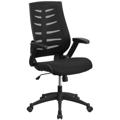 High Back Designer Mesh Executive Swivel Ergonomic Office Chair with Height Adjustable Flip-Up Arms