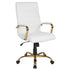 High Back Executive Swivel Office Chair with Metal Frame and Arms