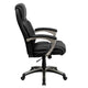 High Back Folding Black LeatherSoft Executive Swivel Office Chair with Arms