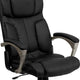 High Back Folding Black LeatherSoft Executive Swivel Office Chair with Arms