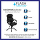 High Back Black LeatherSoft Contemporary Executive Swivel Ergonomic Office Chair