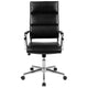 Black |#| High Back Black LeatherSoft Contemporary Panel Executive Swivel Office Chair