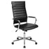 High Back LeatherSoft Contemporary Ribbed Executive Swivel Office Chair