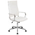High Back LeatherSoft Contemporary Ribbed Executive Swivel Office Chair