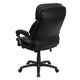 High Back Black LeatherSoft Ergonomic Chair w/Plush Headrest, Extensive Padding