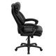 High Back Black LeatherSoft Ergonomic Chair w/Plush Headrest, Extensive Padding