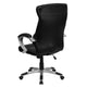 High Back Black LeatherSoft Executive Swivel Office Chair with Curved Headrest