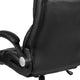 High Back Black LeatherSoft Executive Swivel Chair with Double Layered Headrest