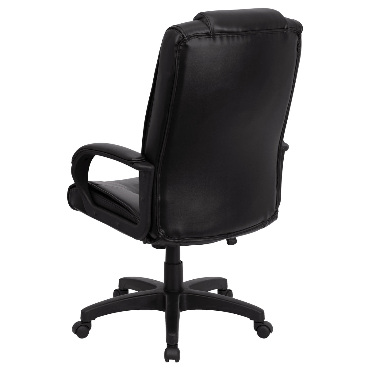 High Back Black LeatherSoft Executive Swivel Office Chair w/Oversized Headrest