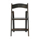 Early American Wood |#| Commercial Grade Solid Wood Portable Folding Dining Chair, Early American Finish