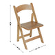Oak |#| Commercial Grade Solid Wood Portable Folding Dining Chair, Oak Finish