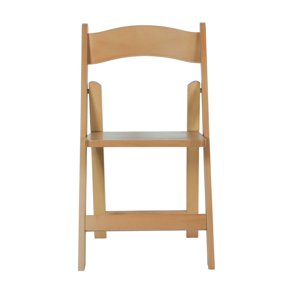 Oak |#| Commercial Grade Solid Wood Portable Folding Dining Chair, Oak Finish