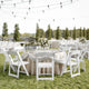 White |#| Commercial Grade Solid Wood Portable Folding Dining Chair, White Finish