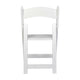 White |#| Commercial Grade Solid Wood Portable Folding Dining Chair, White Finish