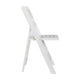 White |#| Commercial Grade Solid Wood Portable Folding Dining Chair, White Finish