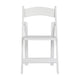 White |#| Commercial Grade Solid Wood Portable Folding Dining Chair, White Finish