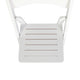 White |#| Commercial Grade Solid Wood Portable Folding Dining Chair, White Finish