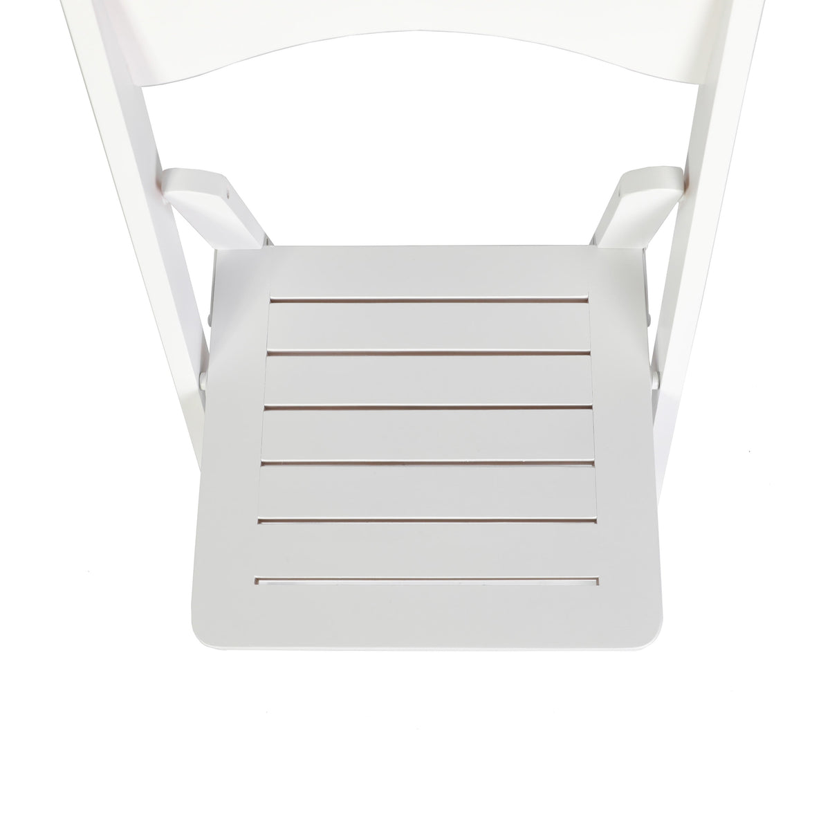 White |#| Commercial Grade Solid Wood Portable Folding Dining Chair, White Finish