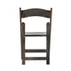 Early American Wood |#| Commercial Grade Solid Wood Portable Folding Dining Chair, Early American Finish