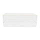Set of 4 Plastic Stacking Desk Drawer Organizers with Gold Trim - 6 x 6