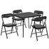 Kids Colorful 5 Piece Folding Table and Chair Set