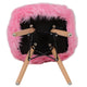 Light Pink |#| Kids Shaggy Dog Light Pink Accent Chair - Desk Chair - Playroom Chair