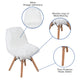 White |#| Kids Shaggy Dog White Accent Chair - Desk Chair - Playroom Chair