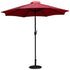 Kona9 FT Round Umbrella with Crank and Tilt Function and Standing Umbrella Base