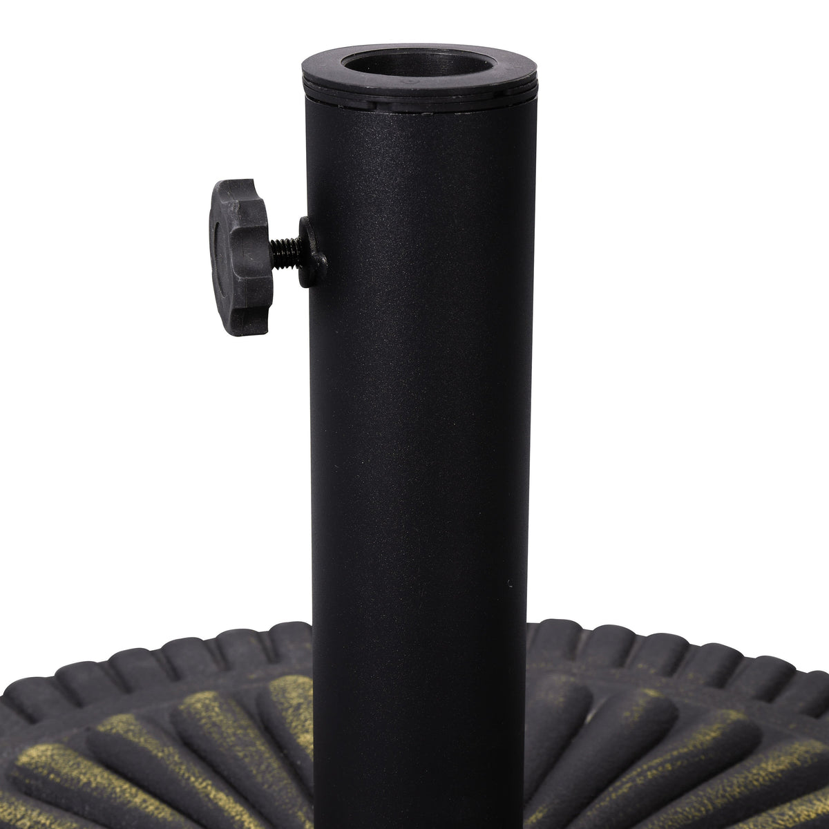 Bronze |#| Sunburst 19.25" Diameter Weatherproof Universal Cement Umbrella Base - Bronze