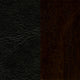 Black Vinyl Seat/Walnut Wood Frame |#| Ladder Back Walnut Wood Restaurant Chair - Black Vinyl Seat