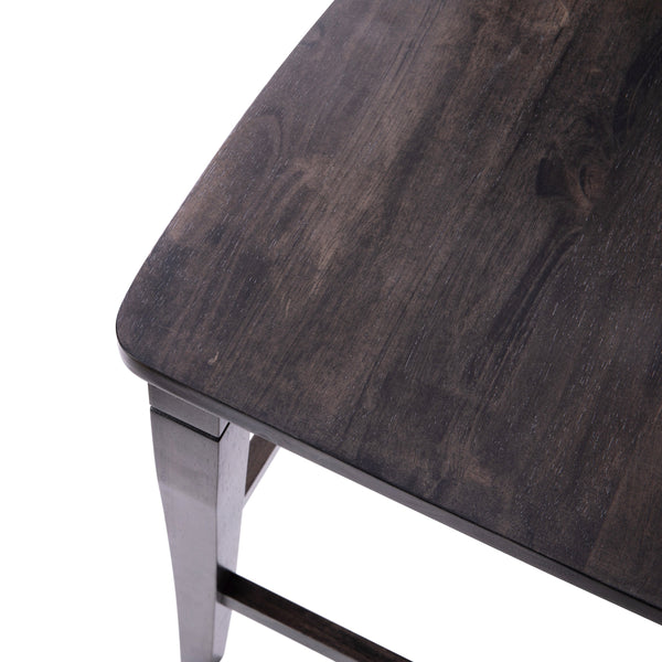 Gray Wash Walnut |#| Commercial Grade Wooden Counter Height Stool in Gray Wash, Set of 2 Walnut