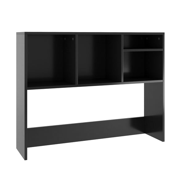 Black |#| Space-Saving Desktop Bookshelf Storage Organizer with Assorted Cubbies in Black