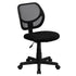 Low Back Mesh Swivel Task Office Chair with Curved Square Back