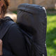 Black |#| Foldable Reclining Stadium Chair with Backpack Straps and Heated Seat - Black