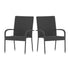 Maxim Indoor/Outdoor Wicker Dining Chairs with Fade & Weather-Resistant Steel Frames for Patio and Deck