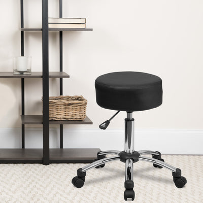 Medical Ergonomic Stool with Chrome Base - View 2