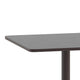 Bronze |#| 27.5inch Square Metal Smooth Top Indoor-Outdoor Table with Base - Bronze