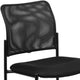 Comfort Black Mesh Stackable Steel Side Chair - Reception Seating - Guest Chair