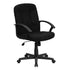 Mid-Back Fabric Executive Swivel Office Chair with Nylon Arms