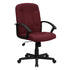 Mid-Back Fabric Executive Swivel Office Chair with Nylon Arms