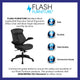 Mid-Back Black LeatherSoft Executive Ergonomic Chair with Back Angle Adjustment