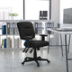 Mid-Back Black LeatherSoft Multifunction Swivel Ergonomic Task Office Chair