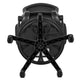 Black |#| Mid-Back Black Mesh Ergonomic Drafting Chair with Foot Ring and Flip-Up Arms