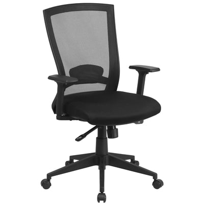 Mid-Back Mesh Executive Swivel Ergonomic Office Chair with Back Angle Adjustment and Adjustable Arms