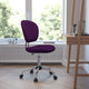 Purple |#| Mid-Back Purple Mesh Padded Swivel Task Office Chair with Chrome Base