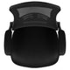Black Mesh/Black Frame |#| Mid-Back Black Mesh Swivel Ergonomic Task Office Chair with Flip-Up Arms