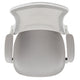 Light Gray Mesh/White Frame |#| Mid-Back Light Gray Mesh Ergonomic Task Office Chair, White Frame - Flip-Up Arms