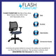 Navy Blue |#| Mid-Back Navy Blue Mesh Swivel Task Office Chair with Adjustable Arms