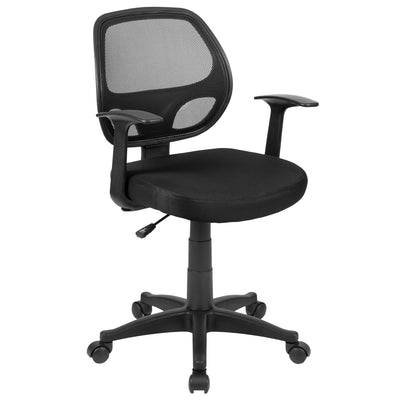 Mid-Back Mesh Swivel Task Office Chair with T-Arms - View 1