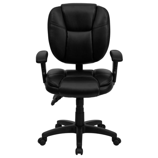 Gray Fabric |#| Mid-Back Gray Fabric Multifunction Swivel Office Chair w/ Pillow Top Cushioning